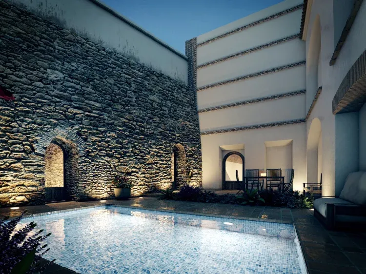 Imagen de Patio y piscina