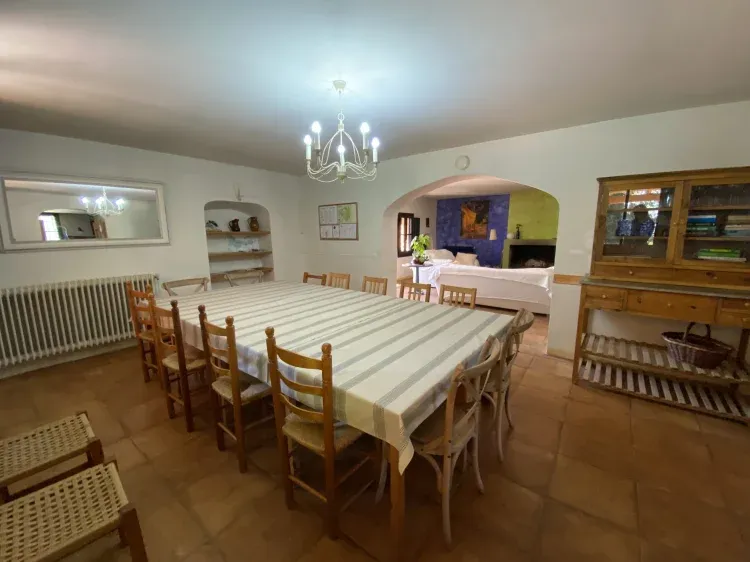 Imagen de Hostal Nou de Crespia - comedor grande para 15 personas