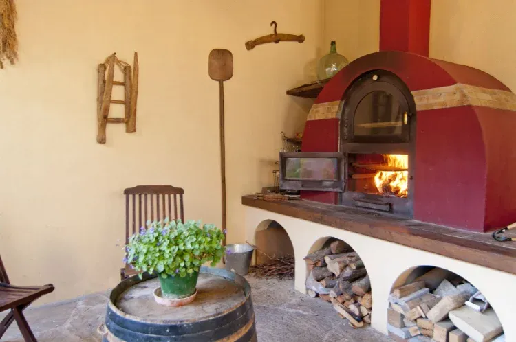 Imagen de El horno de leña y barbacoa.