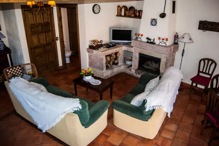 Imagen de Salon con chimenea francesa