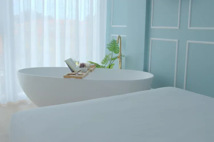 Imagen de Bañera espectacular para un baño relajante