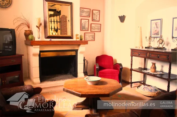 Imagen de Salón común con chimenea