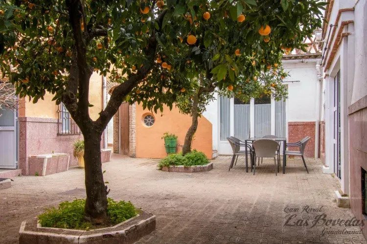 Imagen de Patio principal con mobiliario de exterior